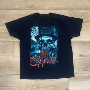 2016 Spend The Night With Alice Cooper T-Shirt Adult Size XL Grunge Gothic Tee
